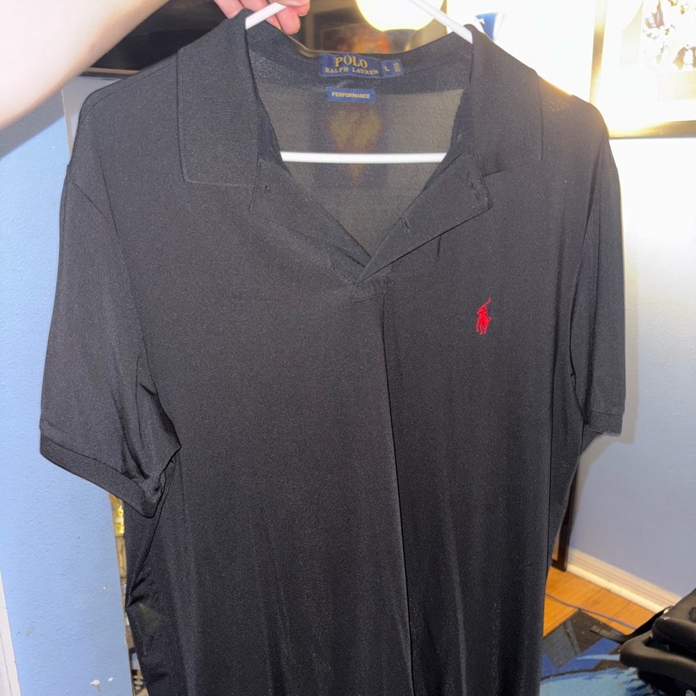 Polo by Ralph Lauren Black Polo Shirt Classic Design